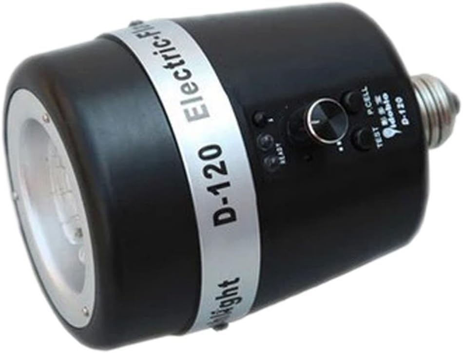 120WS 32GN 5600K Photo Studio Strobe Flash Light, E27 Photography Flash Bulb Master AC Slave Lighting Bulb