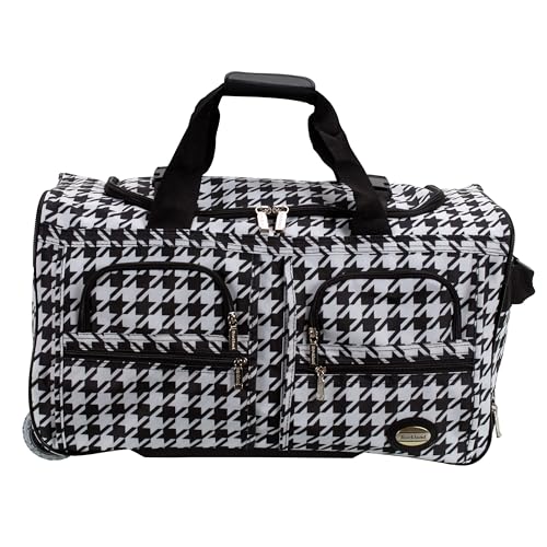 Image of Rockland Rolling Duffel Bag, Black, 22 inch
