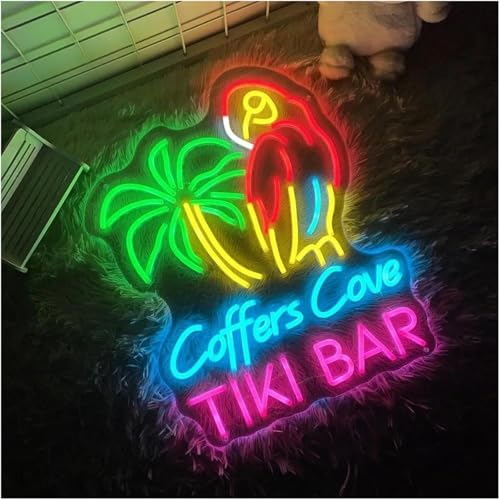 Lampe au néon Tiki Bar Coffers Cove à intensité variable format compact 33cm×40cm - 4