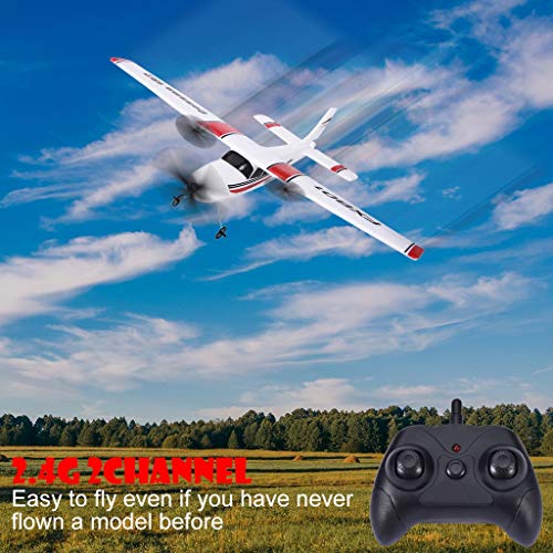 Rc Plane, 2.4ghz 2channel, Remote Control Airplane, Ready to Fly, Rtf Gliding Aircraft, Easy