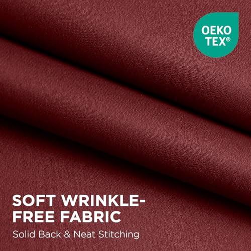 Image of Joydeco Bedroom Curtain Living Room Opaque with Eyelets 1 Piece 150 x 195 cm, Thermal Insulated Thermal Curtain Cold and Heat for Decoration and Protection of Window, Door, Dressing Room, Wardrobe