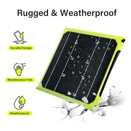 Image of CALANDIS Solar Panel 3 Folding 40W for Outdoor Activities Emergency Charging Climbing Yellow | Solar Panels | Alternative & Solar Energy | Electrical & Solar