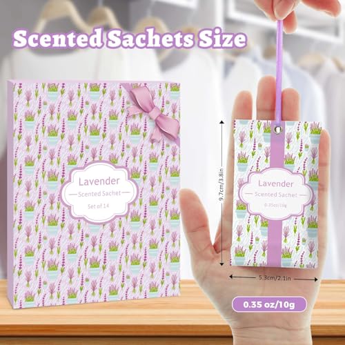 Image of STRN Scented Sachets for Drawer and Closet, Lavender Scent 14 Pack for Home