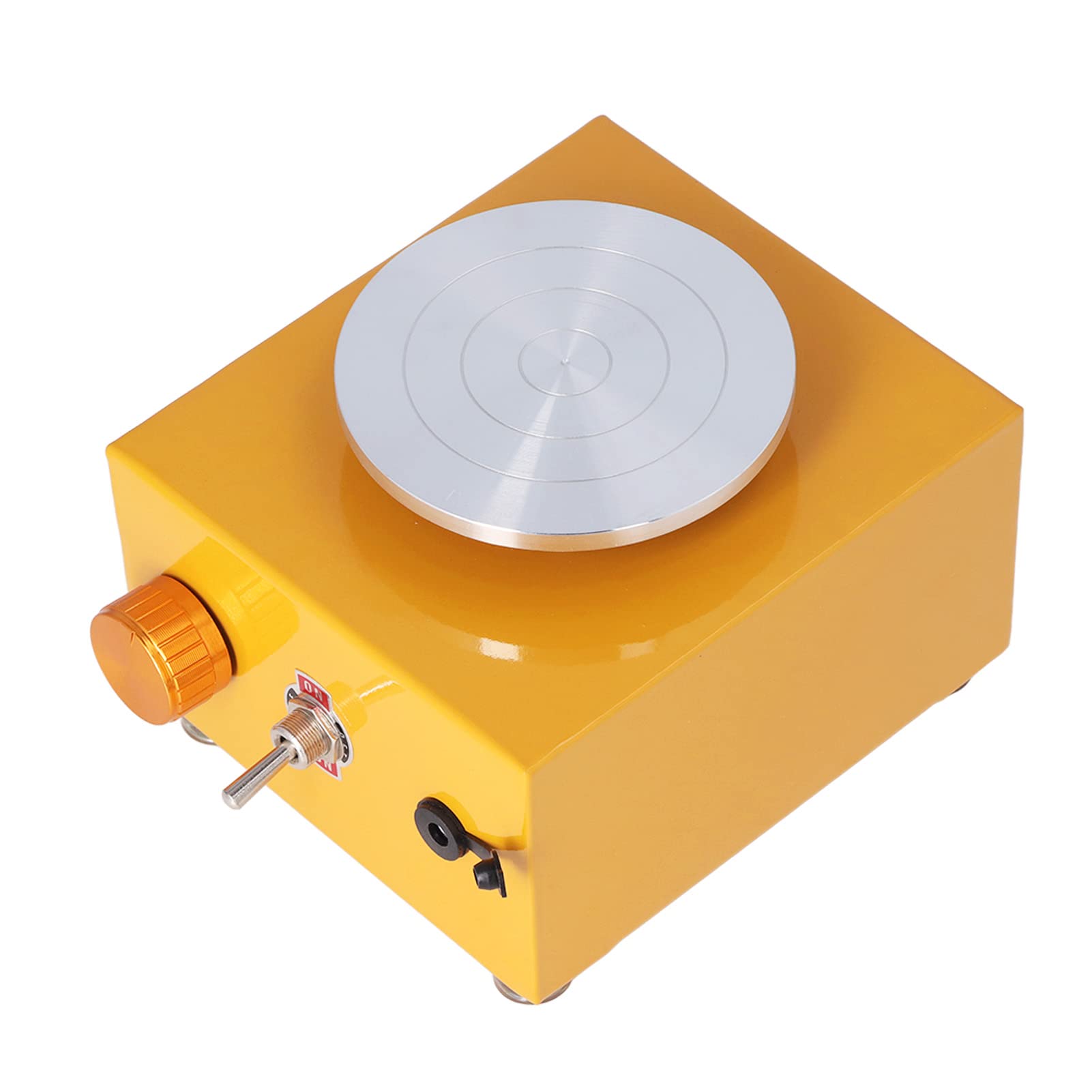 Fockety Mini Rueda de alfarería para Adultos, 0-2000 RPM Rueda de alfarería eléctrica para niños, Herramientas de Modelado de Arcilla DIY con Bandeja giratoria, Cuenca Desmontable
