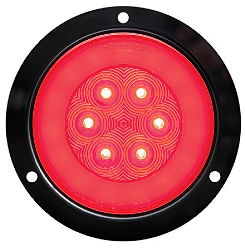 Optronics STL101RFMB GloLight 4” Red LED Lights with Mounting Flange
