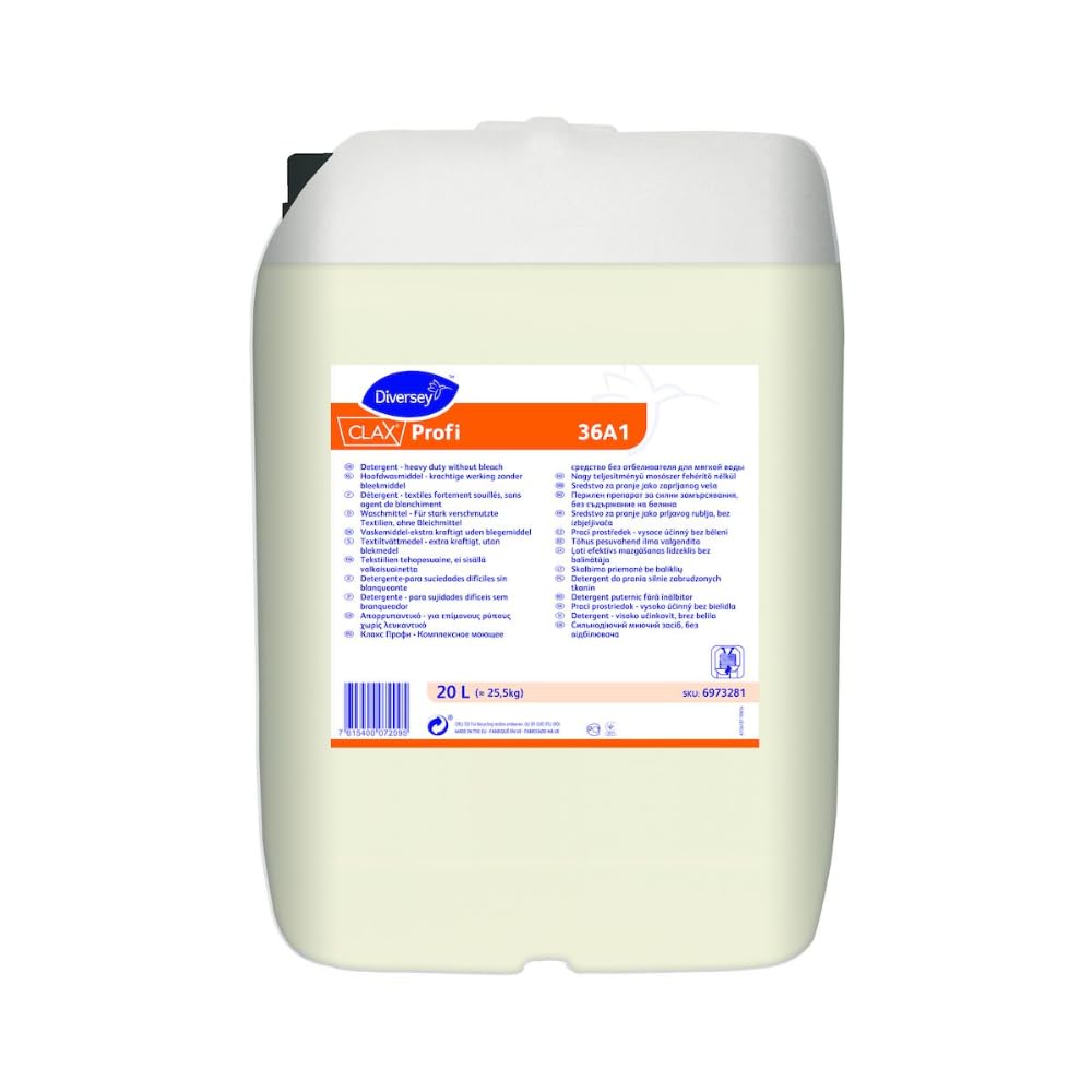 Detergente Líquido (Diversey Clax profesional 3 AL1 20 L fluida Solos lavandería