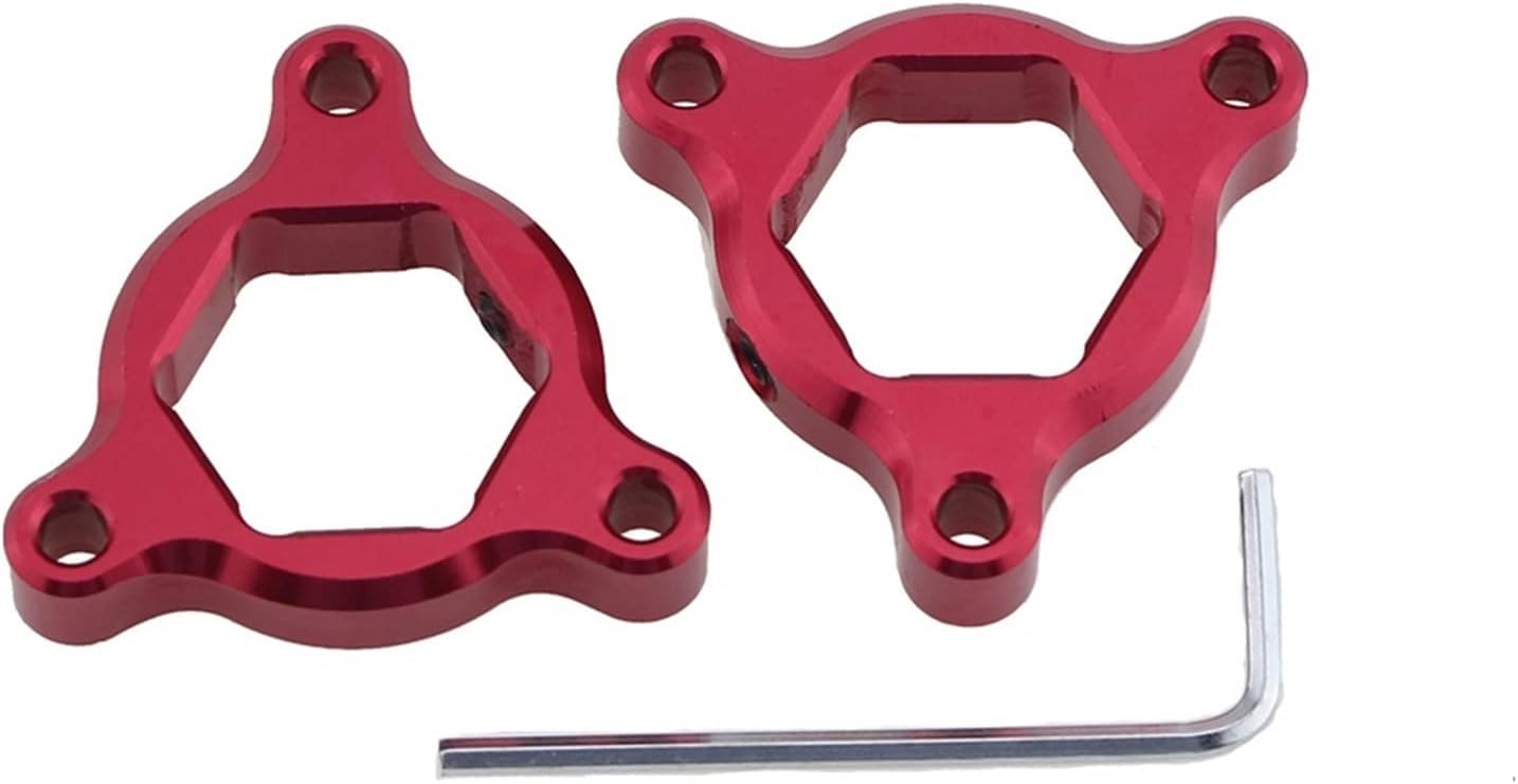 Suspension Fork Preload Adjusters 14MM 17MM 19MM 22MM Inner Diameter Motorcycle Front Fork Preload Adjuster(14MM Red)