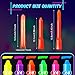Handepo 24 Pcs Glow in the Black Light Face Paint Crayons Neon Face Body UV Light Paint Kit Fluorescent Halloween Masquerade Makeup for Adult Mardi Gras Parties(Rainbow Color)