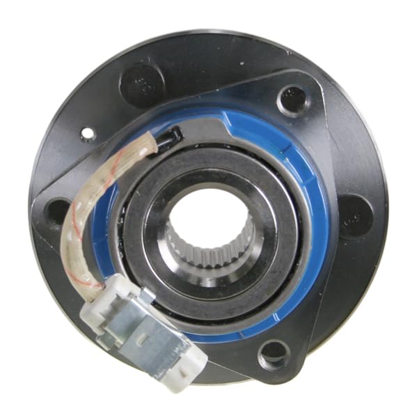 Image of TRQ Front and Rear Wheel Bearing and Hub Assembly Set 2 Piece Compatible with 04-09 Cadillac SRX AWD Front Left and Right 05-10 STS RWD Rear Left and Right with 6 Lug Wheels