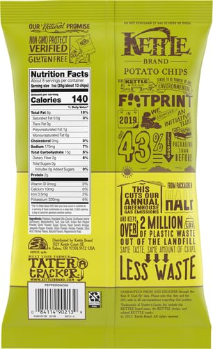 Kettle Brand Potato Chips, Pepperoncini Kettle Chips, 7.5 Oz image 2