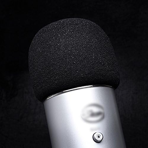 Mudder Microphone Foam Windscreen Microphones Covers for Blue Yeti, Yeti Pro Condenser Microphone, 3 Pack