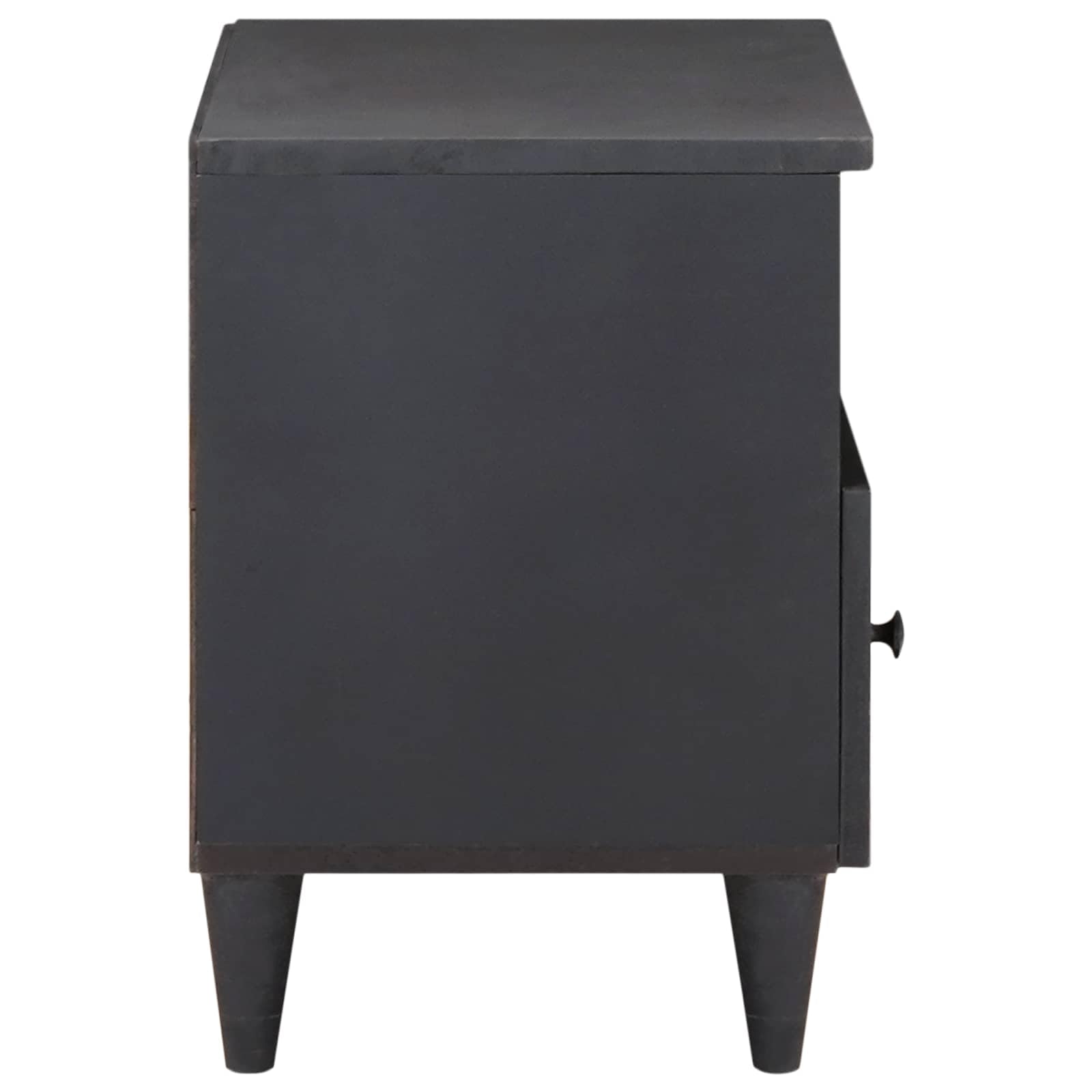 Armario de almacenamiento multicolor de madera maciza de mango 70 x 33,5 x 46 cm con cajón y estampado floral, para sala de estar, cine en casa y juegos