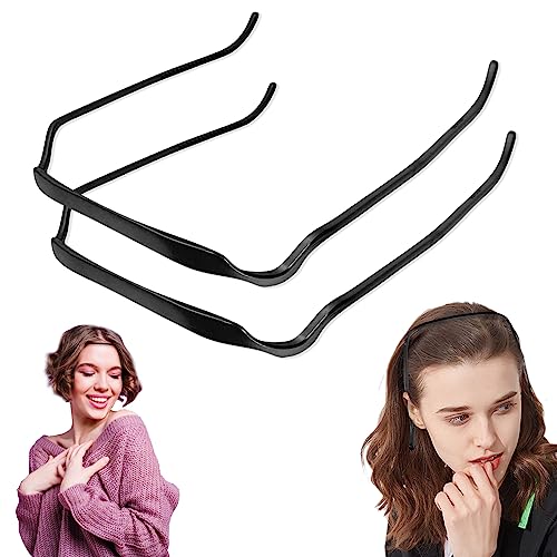 TECHEEL 2 Stück Curly Thick Hair Headband,Haarband wie...