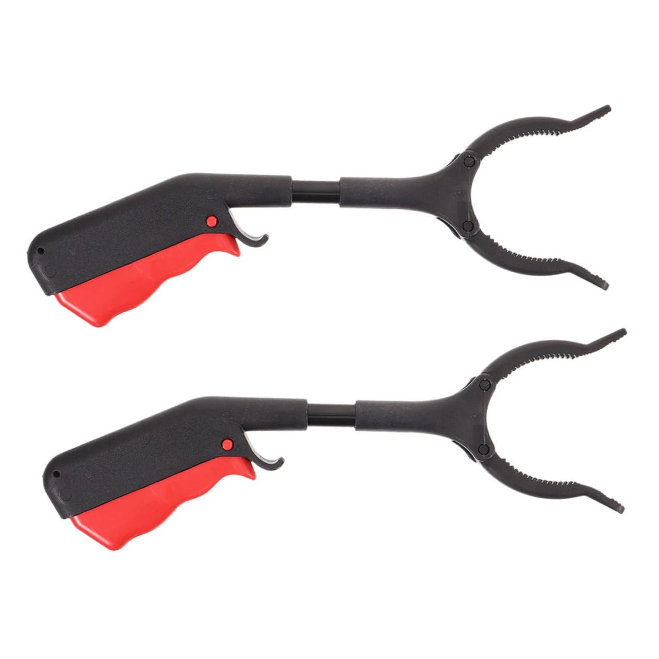 GANAZONO 2pcs Trash Can Grabber Collector Long Elderly Aluminum Handle Seniors Portable Removal Clean Color Reacher Rubbish Picker Litter Picker Garbage Waste Adults Pickup Plastic Black