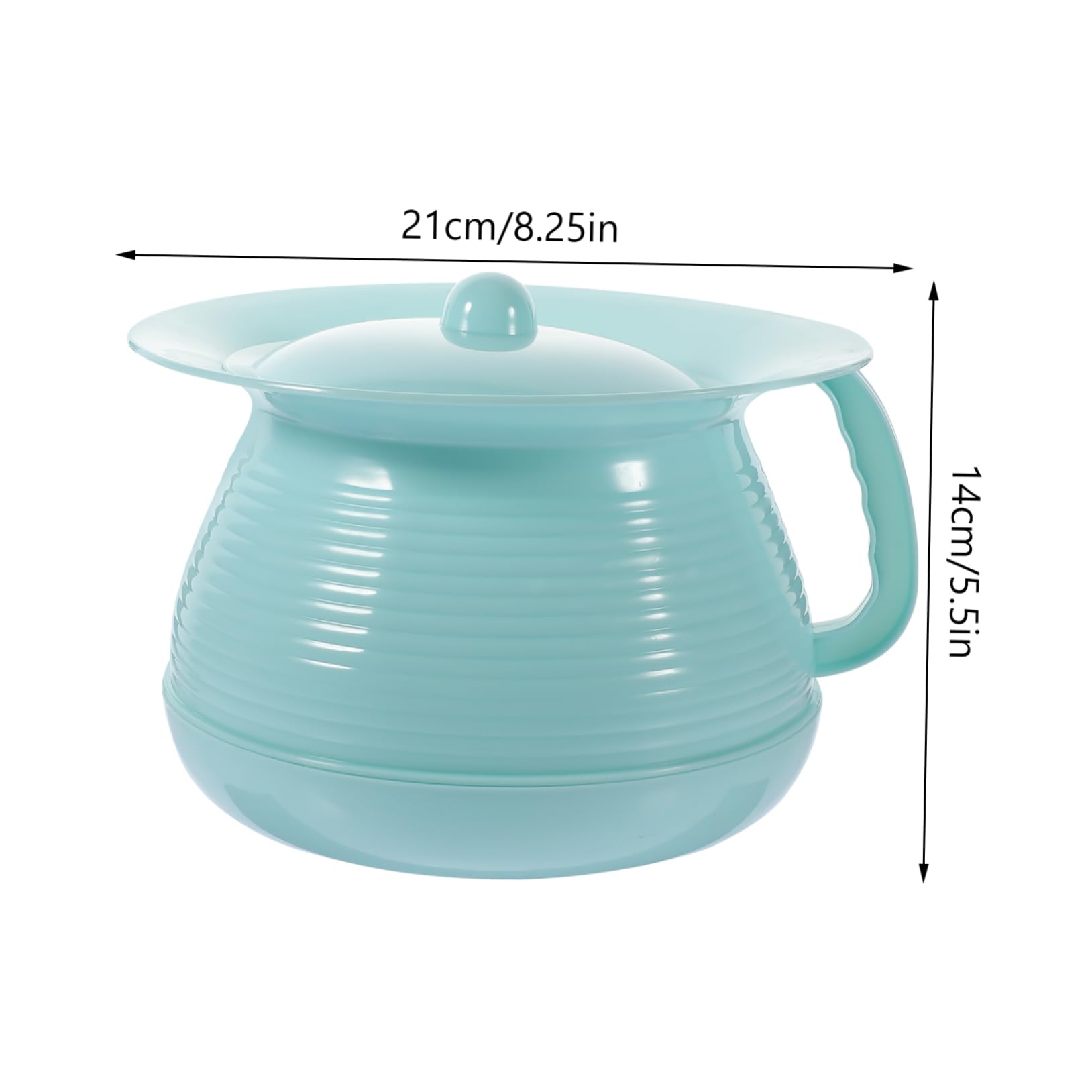 Vasino per Bambini in Plastica con Coperchio, Superficie Liscia e Riutilizzabile, Design Semplice per Uso Domestico e Hotel
