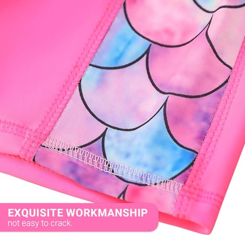 Girls Two Piece Swimsuits Bathing Suits for Little Girl Rash Guard Short Sleeve Beach Swimwear Set for Kid 4-12 Years3