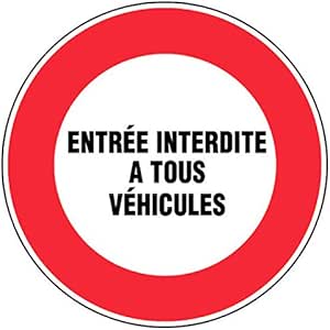 Novap Verkehrsschild 'Ralentissez Enfants' - 300 Mm Durchmesser