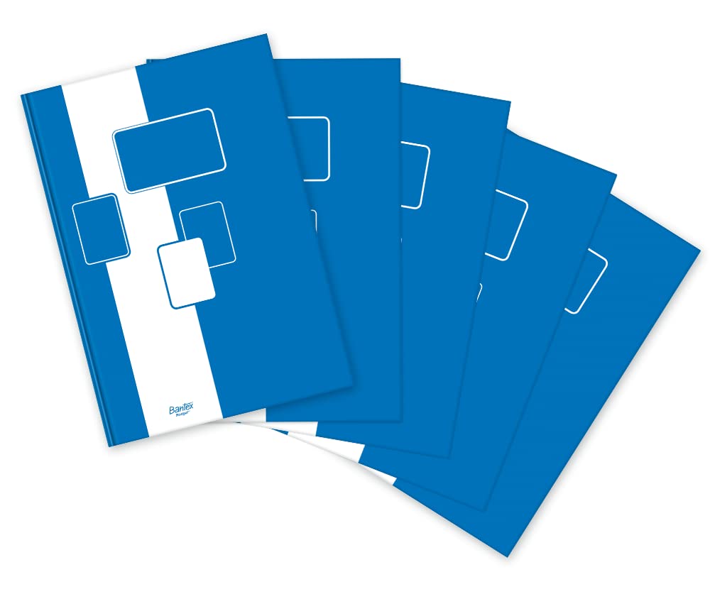 Bantex Budget Notebook A5 Squared 96 Sheets 60gsm (Pack of 5)