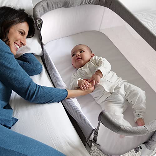 Optimisk 4In1 Bedside Bassinet Sleeper For Baby Girl Or Boy, Portable Bassinet, Baby Crib, Playpen, 4 Bassinet Mattress Sheets, All Mesh, And Usable Up To 12 Months #TOP1