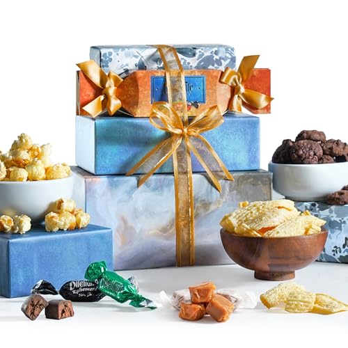 Broadway Basketeers Food Gift Baskets for Holiday Delivery, Men, Women, College Students -...