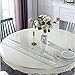 Crystal Clear Okrągły obrus 110 cm Plastik PVC. Circular Tabletop Pad Pad Drewniane Meble Domowe Podkładka kuchenna/Stół ogrodowy Pokrywy wodoodporne - 2mm Konfigurowalny (Size : Średnica 110 cm)