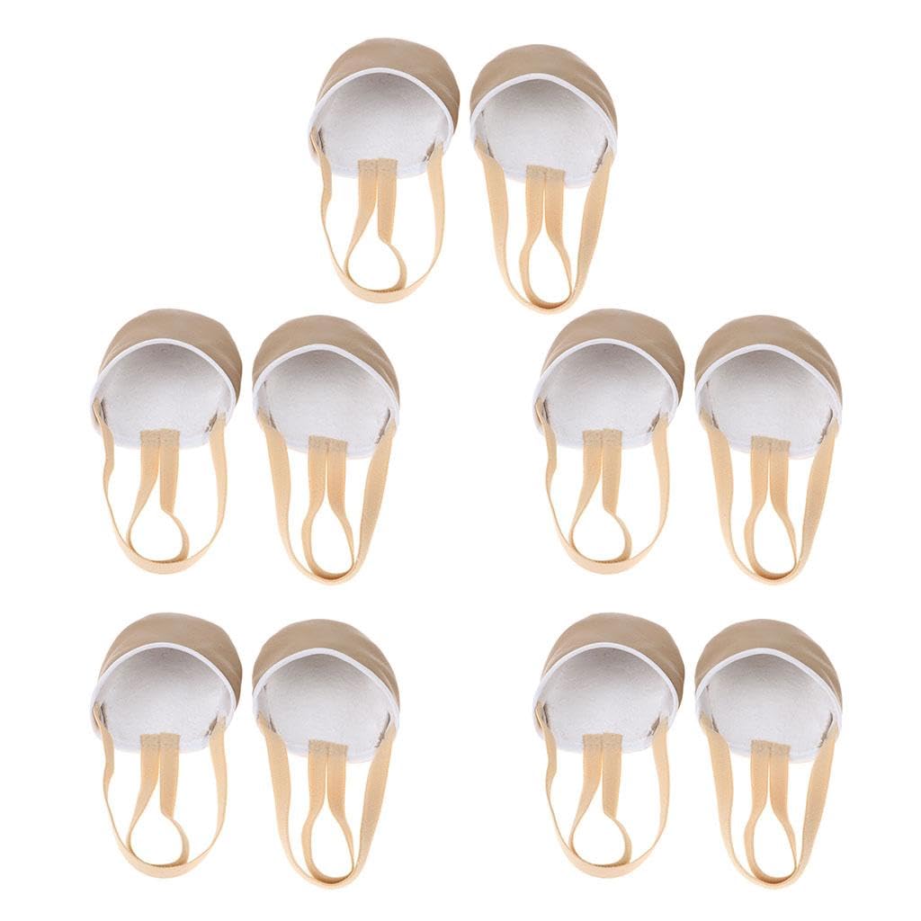 Bnf® 5 Pairs Women Girls Rhythmic Gymnastics Dance Leather Half Sole Toe Shoes Xs | Women | Clothing | Gymnastics | Team Sports
