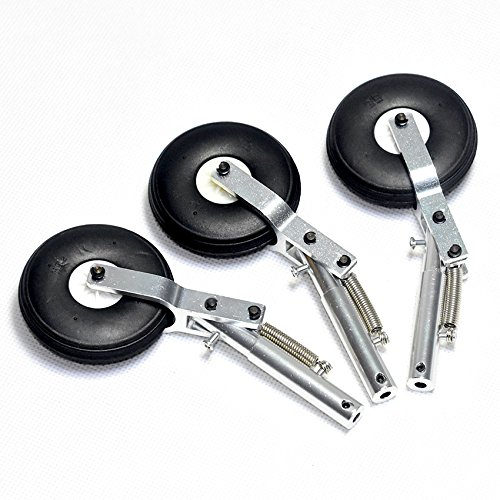 3 szt. 130 mm aluminiowa amortyzator sprężynowy 4,0 mm nagrywanie z oponą PU