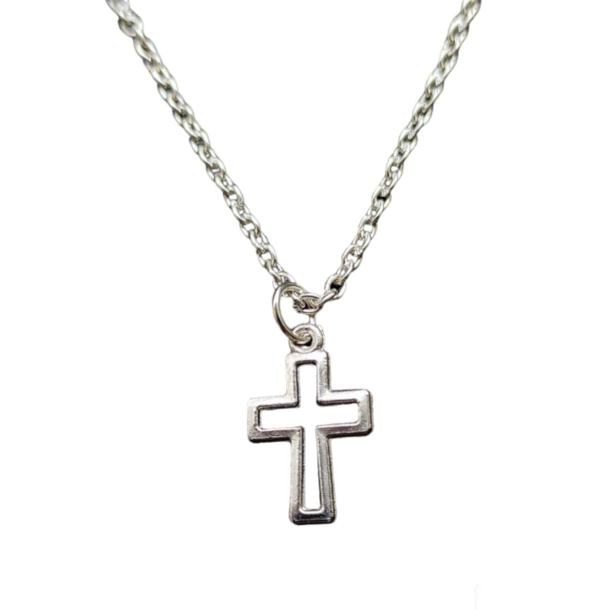 Mystery Palette Silver Cross Pendant For Woman-image-18