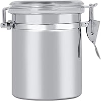 Vista 4 de Fdit Recipiente de almacenamiento de café y alimentos de acero inoxidable, recipiente de café, tarro de almacenamiento de alimentos, té, azúcar