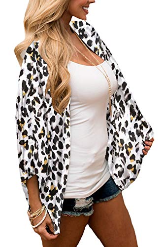 Image of CASURESS Women's Cardigan-Sheer Kimono Loose Summer Floral Print Cover Ups