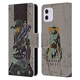 Head Case Designs Officially Licensed Xbox Game Studios Halo Infinite Poster 20th Anniversary Leather Book Wallet Case Cover Compatible with Apple iPhone 11