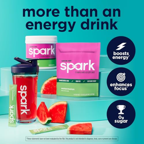 Image of AdvoCare Spark - Energy Drink Mix - Vitamin & Amino Acid Supplement - Supports Energy & Focus - Portable Immune Support - Sugar-Free - Watermelon