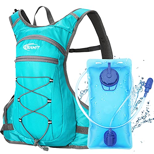 SAMIT Hydration Pack Insulated Hydration Backpack with 2L Leakproof Water Bladder Hiking Water Backpack Running Backpack for Cycling,Hiking,Climbing,Hunting, Biking,Camping