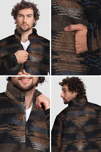 Mad Dog Men's Sherpa Jacket Ultimate Fuzzy Sweater for Men, Fleece Winter Coats, Mens Cold Weather Jackets3