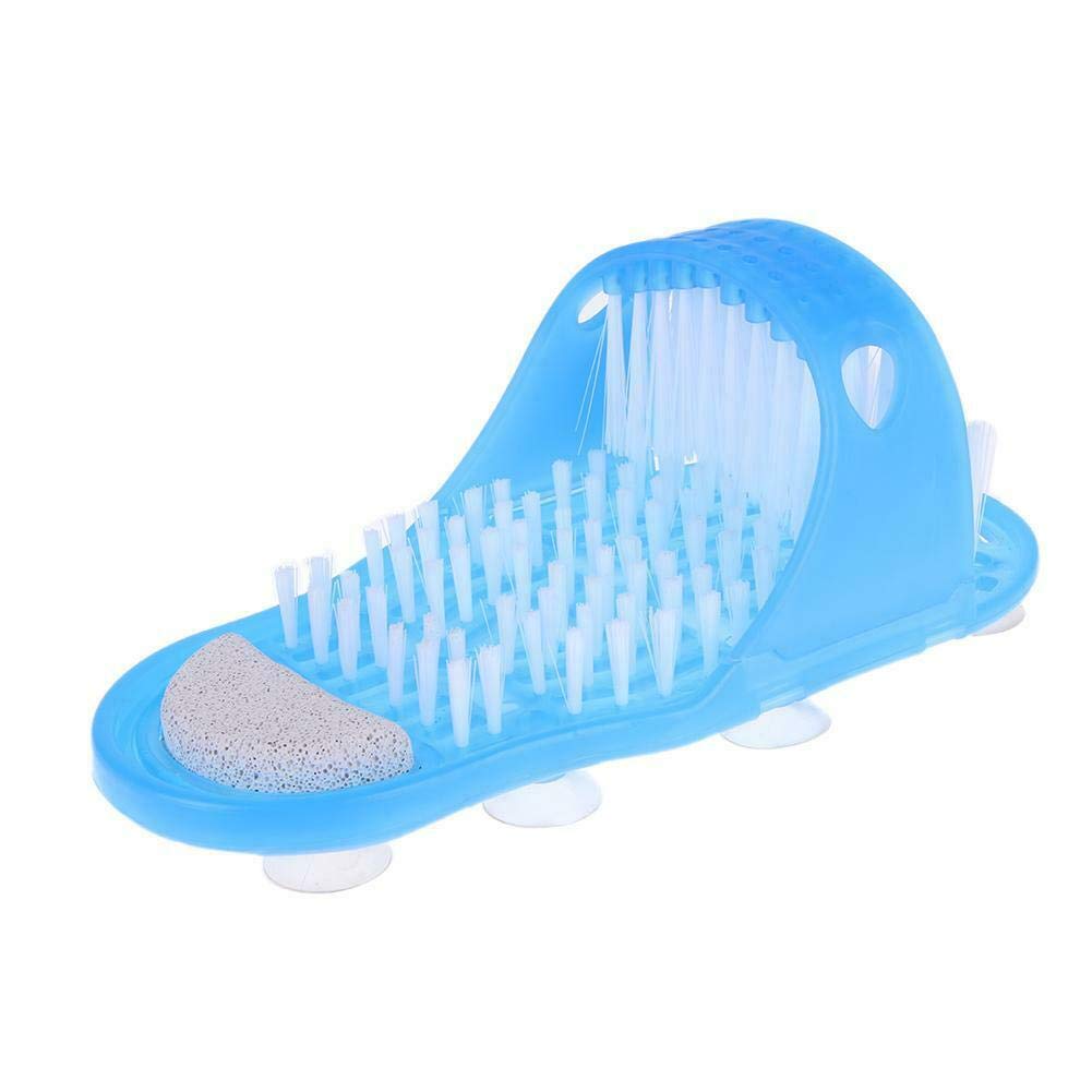 BTS-UAE New Plastic Bath Shower Feet Massage Slippers Bath Shoes Brush Pumice Stone Foot Scrubber Spa Shower Remove Dead Skin Foot Care Tool