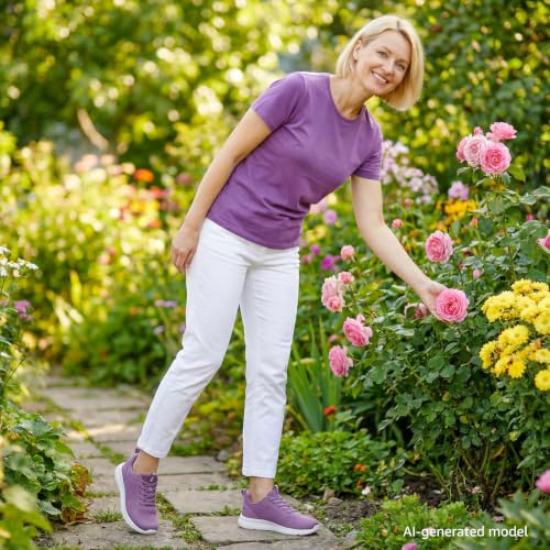 Image of STQ Wide Toe Box Walking Shoes Women Orthopedic Swollen Feet Diabetic Tennis Running Sneakers for Plantar Fasciitis Arch Support Bunions