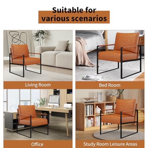 Sillón Plegable Cuero Marrón miniatura 6