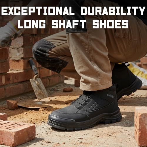 Image of Furuian Steel Toe Boots for Men Women Lightweight Work Boots Pioneer Series | ASTM Certificated Safety Shoes, Width Option, Non Slip Rubber Sole, Comfortable Work Shoes for Construction, Warehouse, Yard