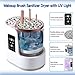3 in 1 Makeup Brush Washer Electric Makeup Brush Cleaner Machine & Dryer & Holder Combined, Portable USB Deep Cleaning for All Size Beauty Makeup Brush Set and Sponges Efficient Wash & Dry