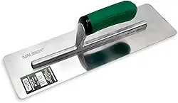 Nauber Desempenadeira Lisa em Aço Inox Premium para Massa Corrida, Cimento Drywall Marmorato 35x11cm Verde - Original