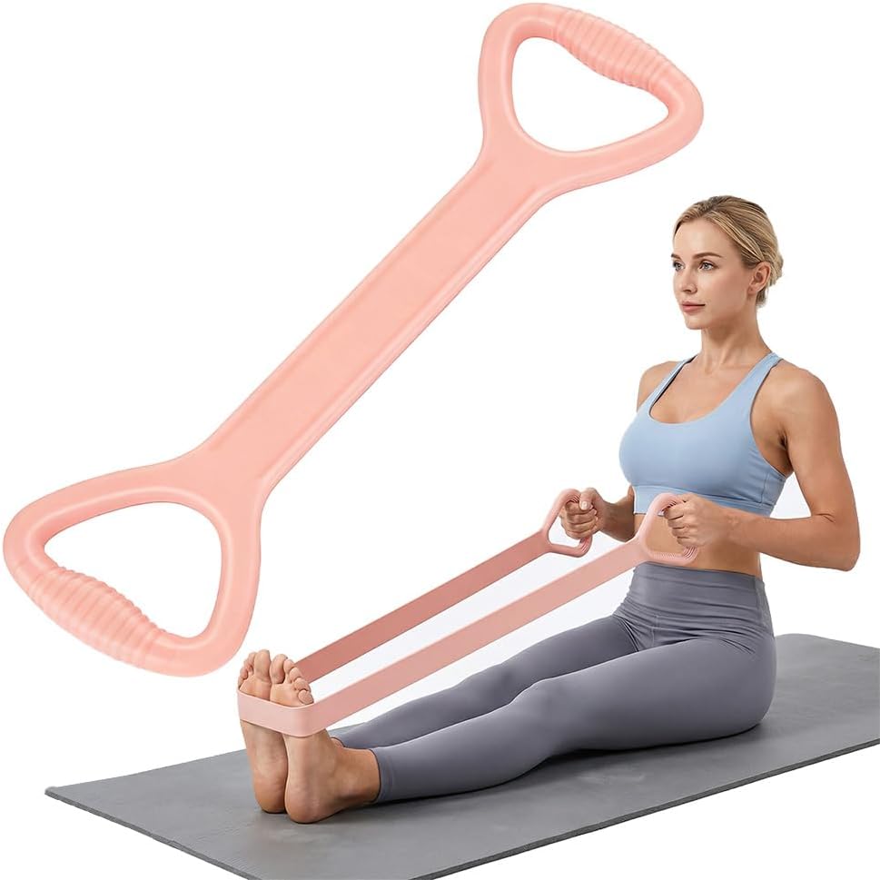 Exercise Band, 2026 New Figure 8 Resistance Band with Handles, 30 lb Tension Rope Elastic Bands for Working Out, Arm, Back, Shoulder Training Elastic Ropes