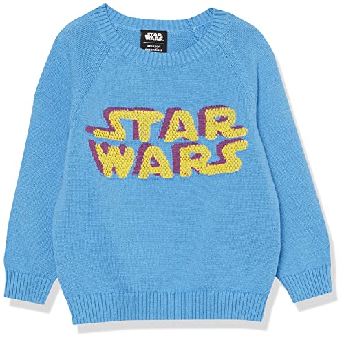 Amazon Essentials Disney | Marvel | Star Wars Jerséis con cuello redondo Niño, Star Wars Darth Vader - Boys, 9 años