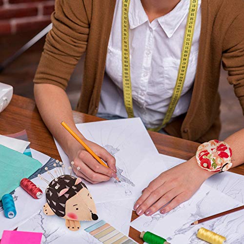 1Pcs Hedgehog Shape Cute Pin Cushion For Sewing With Pins,200Pcs Pearlized Pins Straight Pins With Colored Heads For Quilting #TOP6