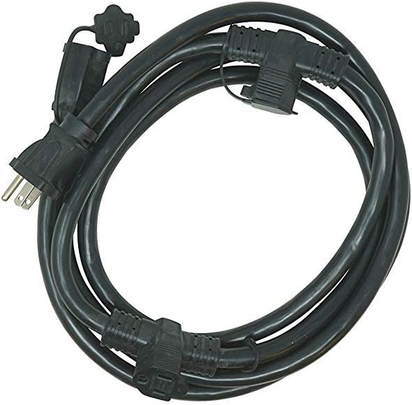 Woods Medium Duty Extension Cord, 9Ft, 14 Gauge, 3 Conductor, 9 Outlet, General Purpose Cord, SJTW, Black, 3130