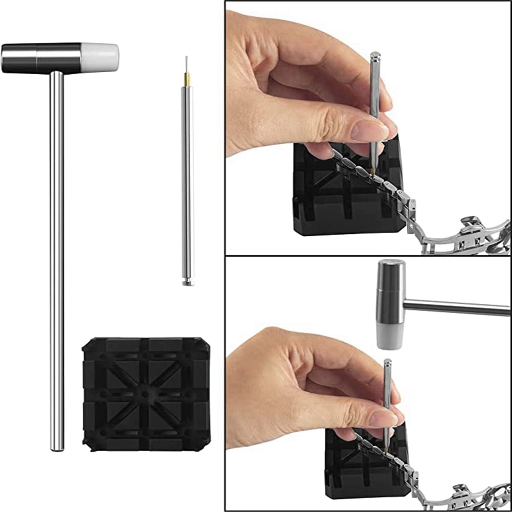 Kit de démontage de maillons de Montre Kit d'outils pour Montres Outil de réparation de démontage de maillons Outil de réglage de Montre(