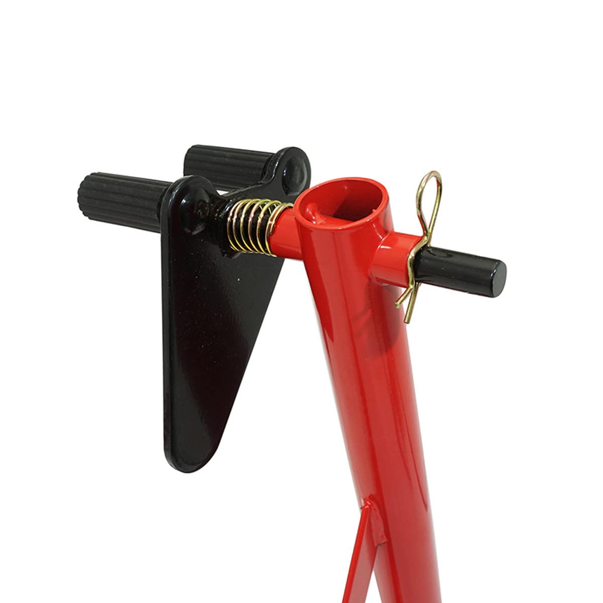 leve-bequille stand moto p2r avant universel acier rouge
