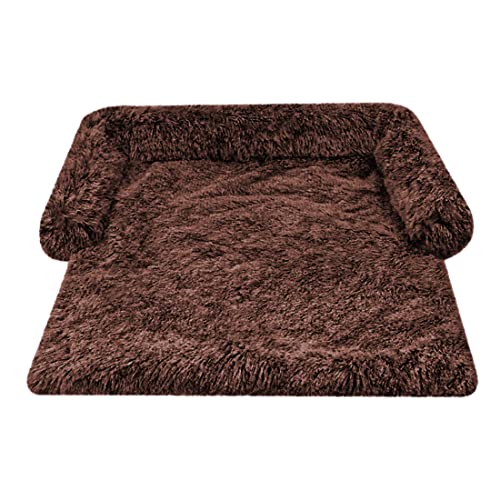 Vinnykud Couchkissen für Hunde und Katzen Plüsch Hundematte Grosse Hundebett Hundesofa Wasserfeste Unterseite Hundedecke Sofaschutz mit Reißverschluss Hundedecke Waschbar Kofferraumschutz Cover