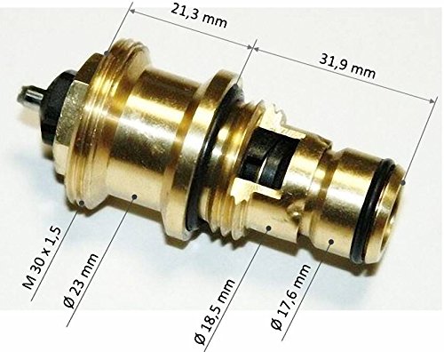 KERMI Ventileinsatz ZV00630001, 2-Port Kugelventil aus Edelstahl, ersetzt V1K und ZV00520003