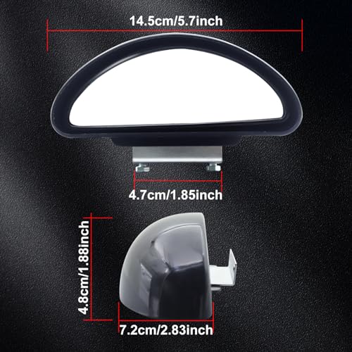 Image of Blind Spot Mirror Adjustable 360 Degree Car Side Mirror, HD Glass Rear View Mirror Exterior Accessories for Car SUV Frame Thickness Less than 5MM