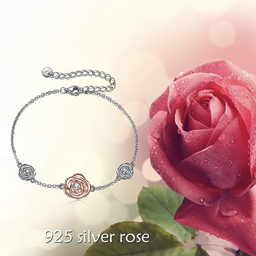 Image of CRMAD Moonstone Moon /star /daisy /turquoise /rose flower /cat /Hecate /airplane /pearl /Chakra /rose pearl /butterfly /wave /starfish Anklet for Women Sterling Silver Anklet Irish Jewelry